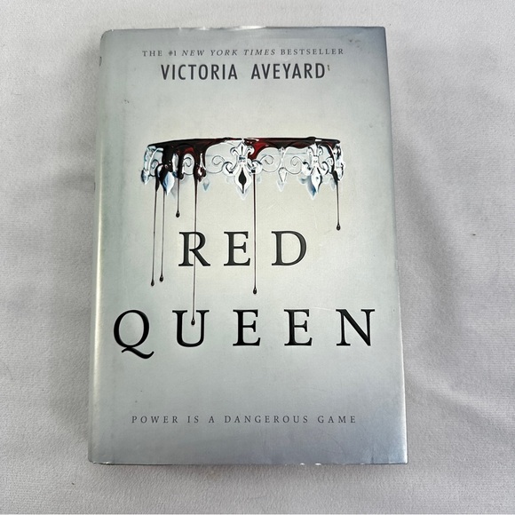Red Queen Hardcover Book Fantasy Fiction Mystery Science Adult Metallic - Picture 1 of 12